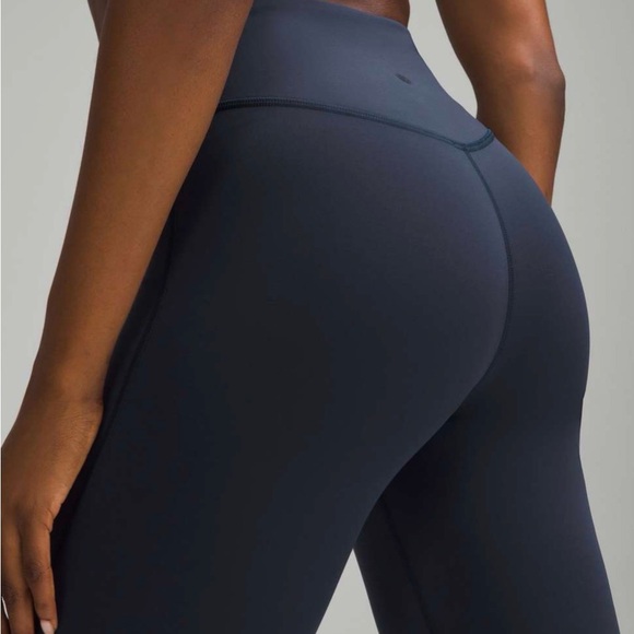 Lululemon Navy Blue Wunder Under High-Rise Flare Pants. - Picture 3 of 7